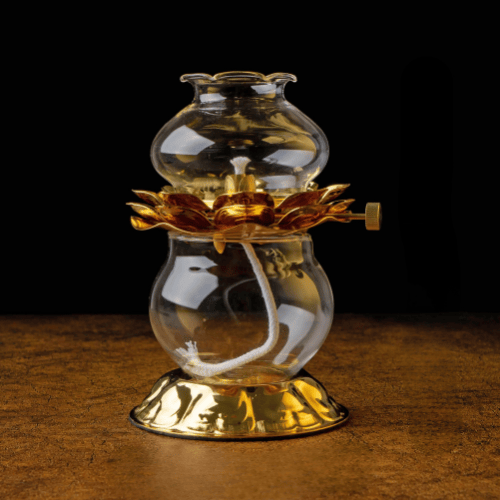 Lampe à Huile | ANTIQUA L10xH15cm / Verre